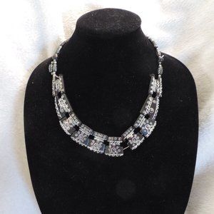 Vintage Beaded Patterned Choker Necklace